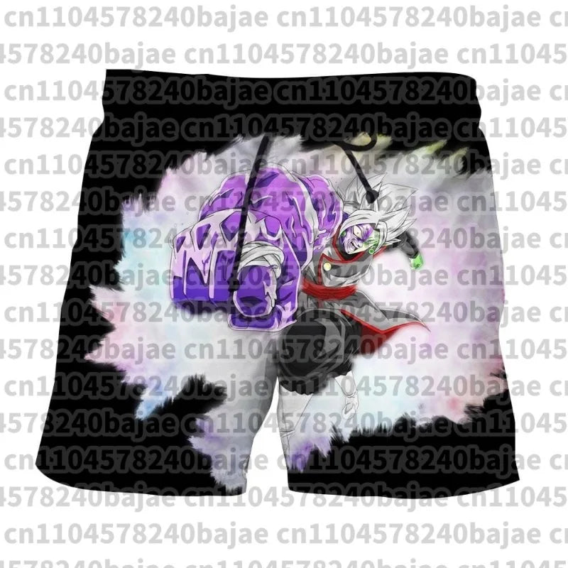 2026 Summer Dragon Ball Gogeta SSJ4 Printed Shorts Men Retro Classic Oversized Fitness Gym Streetwear Unisex Adult & Kids