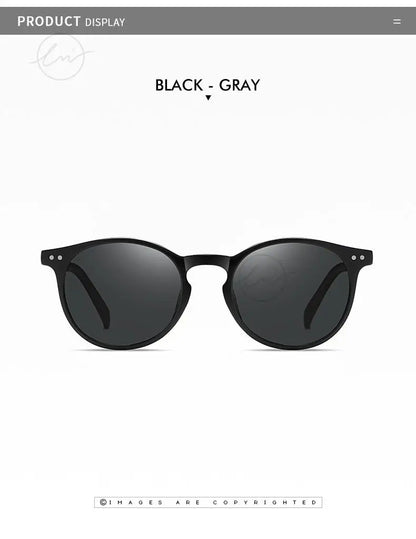 LM Retro kulaté sluneční brýle pro ženy a muže, ultralehké, TR90, polarizované, unisex, brýle na řízení, vintage sluneční brýle, UV400, Gafas De Sol