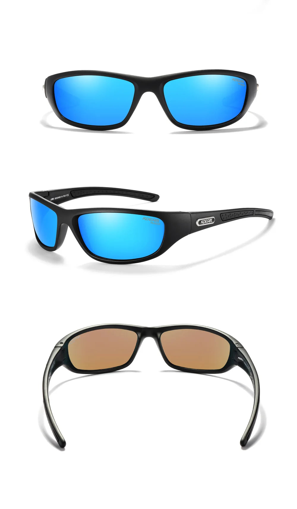 KDEAM Polarizované pánské sluneční brýle Nové brýle Barevné brýle na řízení TR90 Turistika Kempování Rybaření Outdoor Cyklistika Gafas De Sol