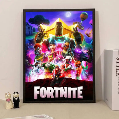 Game F-Fortnite Überraschungsposter als Wohndekoration, Wandbild für Arbeitszimmer und Wohnzimmer