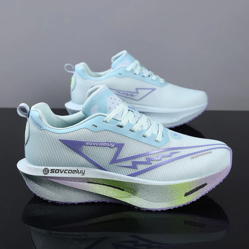 2026 Running Shoes Carbon Board Marathon Men Sports Breathable Lightweight Women's Comfy Athletic Antiskid Sneakers Casual New