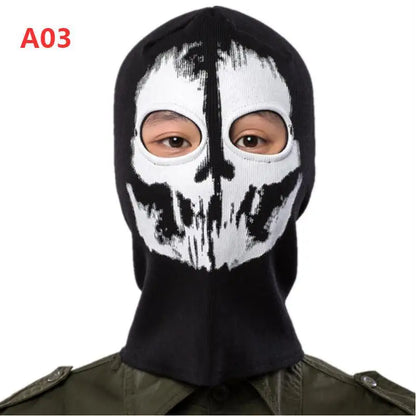 Night light cycling mask; Call of Duty Skull Mask; CS Headset; Deadpool Merchandise Warm Mask; Halloween Fun