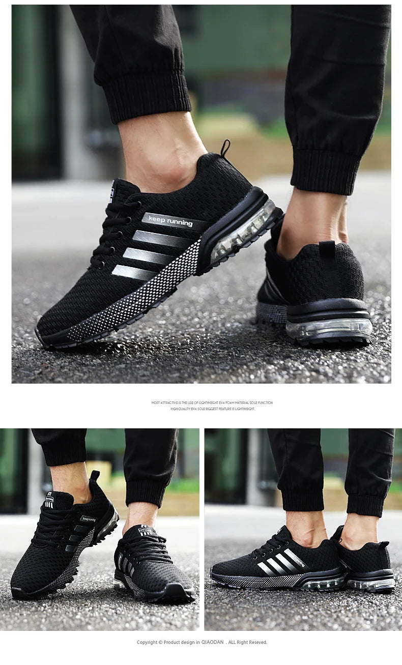 2025 Summer New Men Casual Sports Shoes Breathable Outdoor Running Shoes Comfortable Thick Bottom Fashionable Climbing Femininos