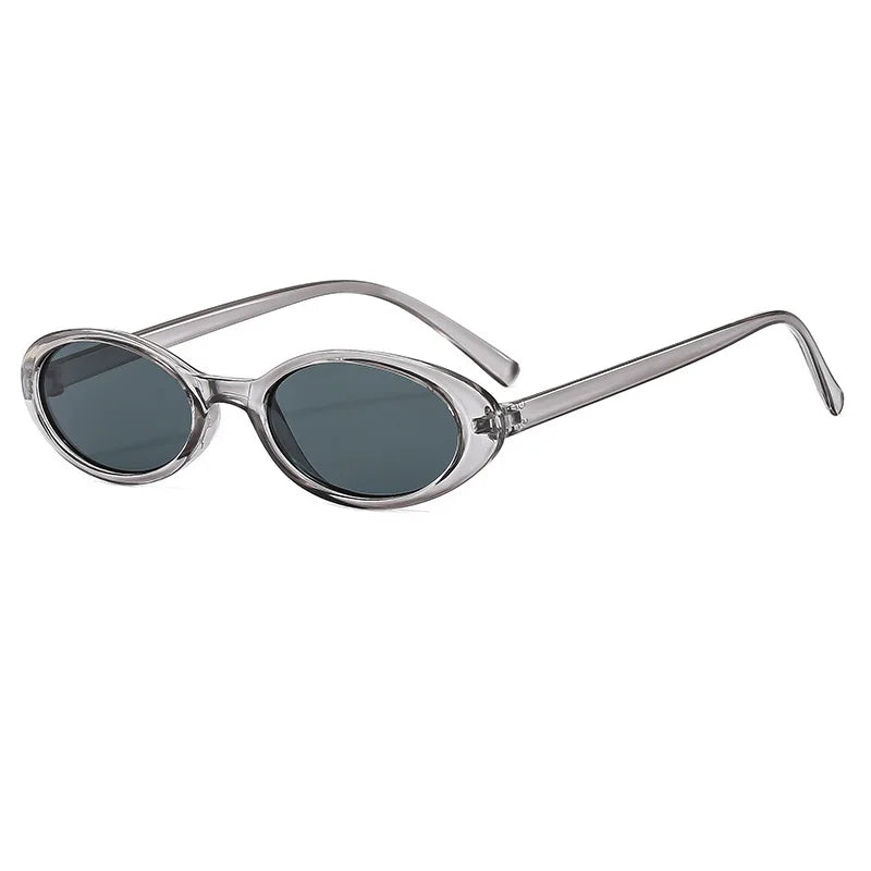 Malé oválné sluneční brýle pro ženy a muže, trendy, vintage, hip hop, kočičí oči, dámské, leopardí, černé, punkové, UV400, Oculos