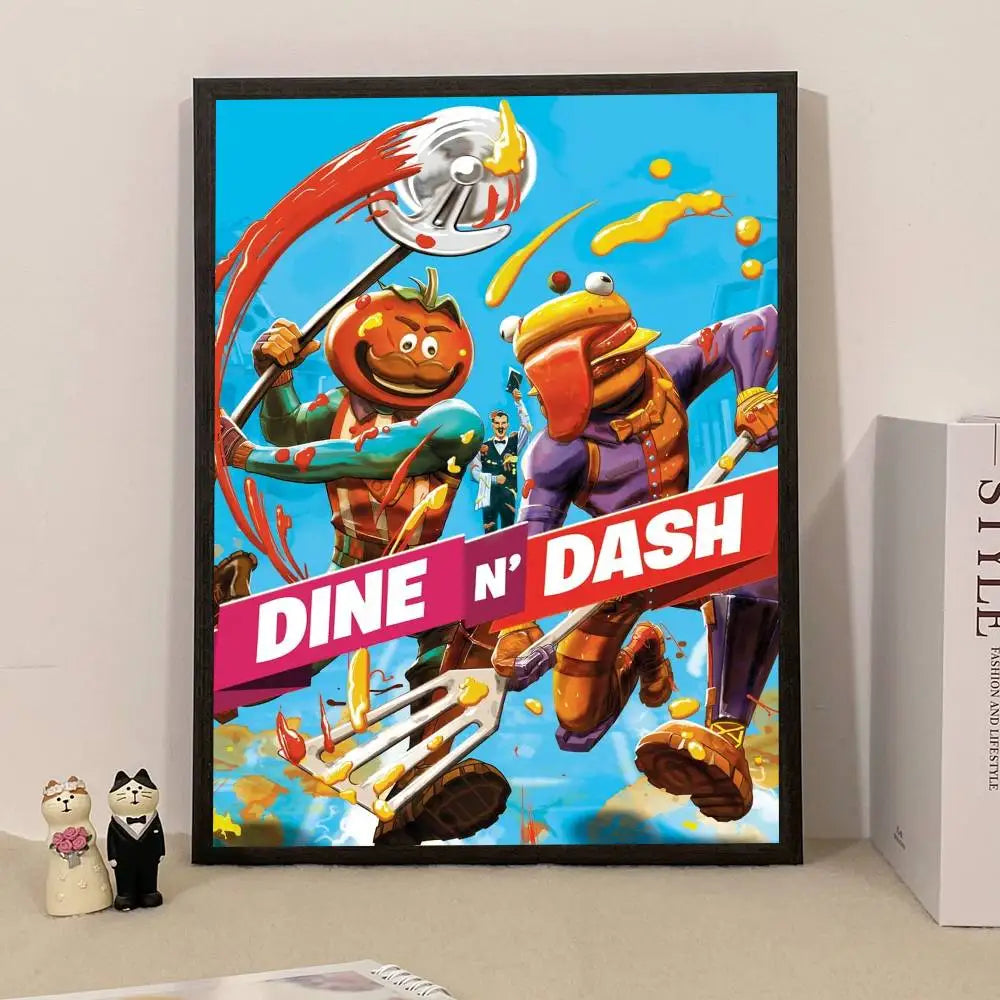 Game F-Fortnite Überraschungsposter als Wohndekoration, Wandbild für Arbeitszimmer und Wohnzimmer