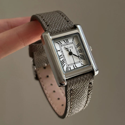 Luxury Square Small Watch Retro Womens Girls Quartz Watches Tiny Female Watch for Women Dresses Lady Fashion Gift for Girlfriend
