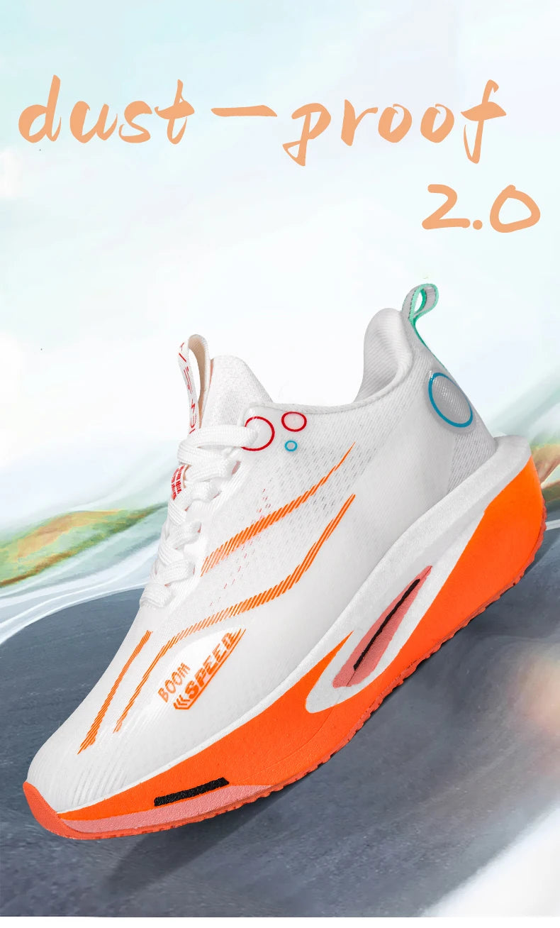 Scarpe da running con piastra in carbonio uomo donna, sneakers professionali da maratona e gara, traspiranti e leggere, per corsa su strada e allenamento