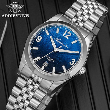 ADDIESDIVE AD2547 BGW9 Super Luminous Men Watch Sapphire Glass 10Bar Waterproof  316L Stainless Steel Automatic Mechanical Watch