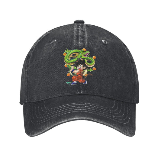 Retro Kamehameha Kid Goku Anime Baseball Caps Unisex Distressed Cotton Headwear Dragon Ball Outdoor Workouts Gift Hats Cap, Produit gaming premium Fraquane, produits de luxe, nouvelle génération, équipement gamer