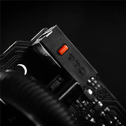 Mouse de gaming wireless Angry Miao Infinity, metalic, ultraușor, cu carcasă perforată, hot-swappable, PAW3950, Dual 8K, cu fir, tri-mode, portocaliu