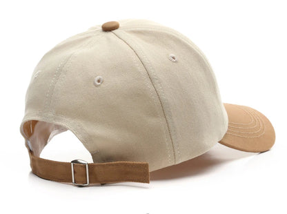 Vintage-Baseballkappe mit gesticktem „C“ | Zweifarbiges Design, verstellbarer Riemen, Unisex für Männer und Frauen