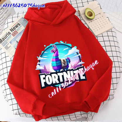New Fortnites Kids Sweatshirts Cartoon Game Character Printed Hoodie Autumn Casuals Children Tops Winter Baby Boys Clothing