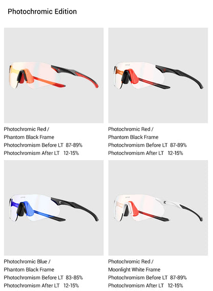Kapvoe Nové outdoorové běžecké a cyklistické brýle Fotochromatické sluneční brýle pro ženy a muže Sportovní brýle pro maraton a jízdu na kole UV400