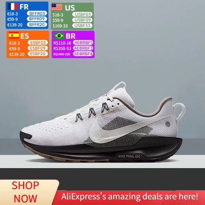 Nike Pegasus Trail 5 Unisex Low-Top Trail Running Shoes, Lightweight Cushioned Grip for Outdoor Sports IB7667-001