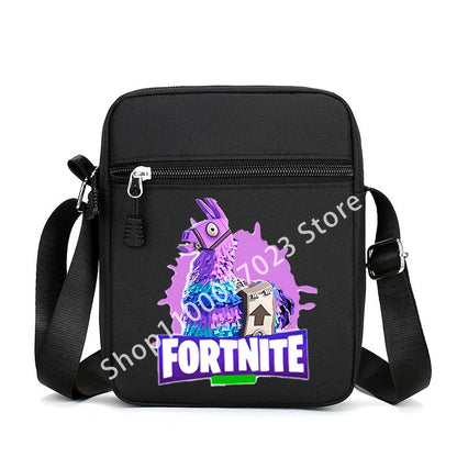 Fortnites Adult Man Cartoon Shoulder Bag Men Anime Crossbody Bags Canvas Square Women Fashion Travel Sport Cute Birthday Gifts