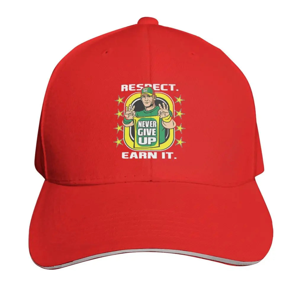 Yellow Wrestling Cena John White Custom Baseball Caps For Mens Unisex Male Beach Sunscreen Hat Snapback Cap