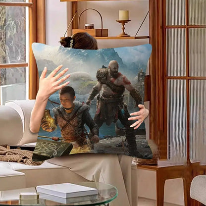 God Of War Video Game Pillow Gift Home Office Decoration Pillow Bedroom Sofa Car Cushion CoverPillow Case