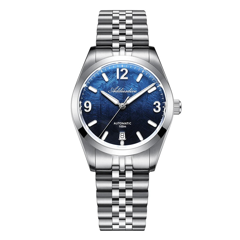 ADDIESDIVE AD2547 BGW9 Super Luminous Men Watch Sapphire Glass 10Bar Waterproof  316L Stainless Steel Automatic Mechanical Watch