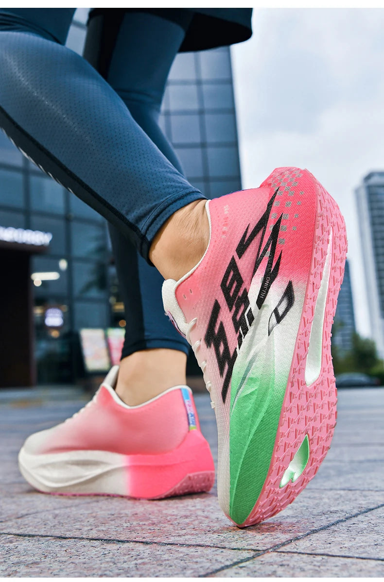 Heren Sport Carbon Board Specialiteit Ademend Lichtgewicht Dames Comfortabele Sportieve Antislip Sneakers Marathon Hardloopschoen
