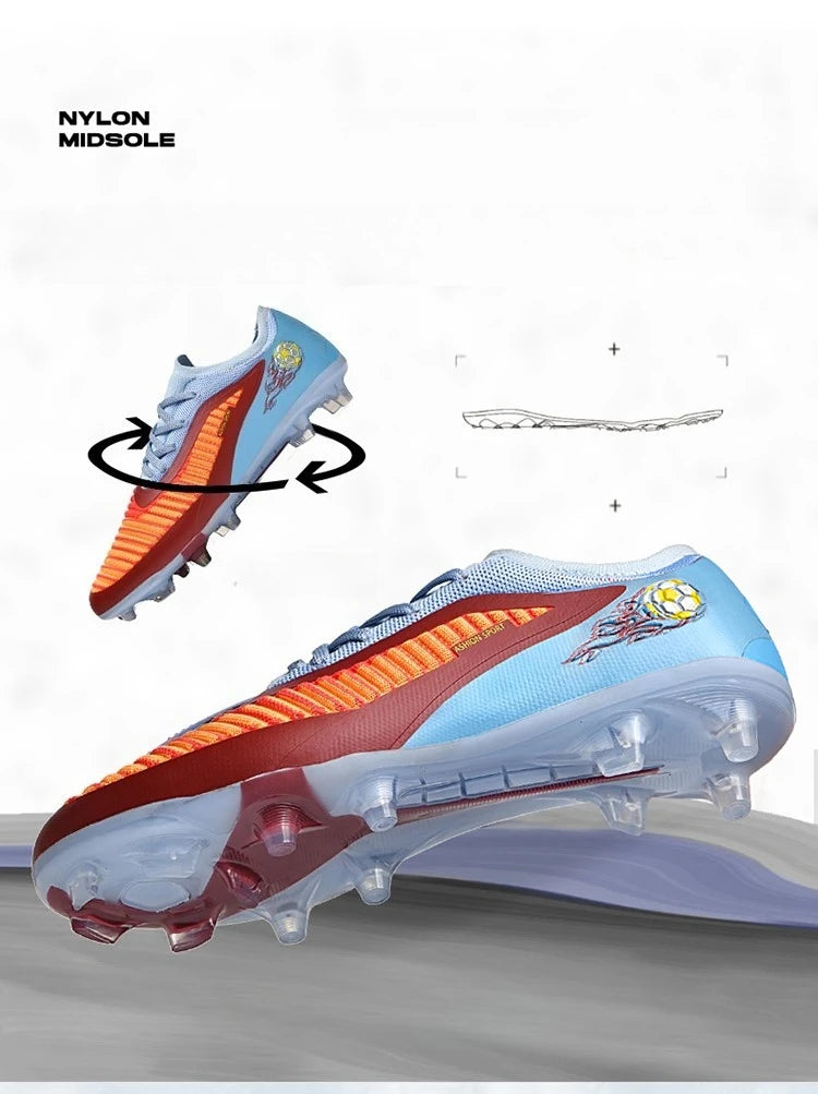 Zapatillas de fútbol profesionales para hombre, nuevas, de alta calidad, rápidas, con tacos para césped artificial, botas profesionales para campo de fútbol, zapatilla baja