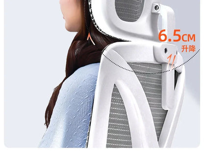 Ergonomic Gaming Chair with 3D Lumbar Support, Breathable Mesh Office Chair, Adjustable Swivel Racing Chair with Armrests for Home & Work