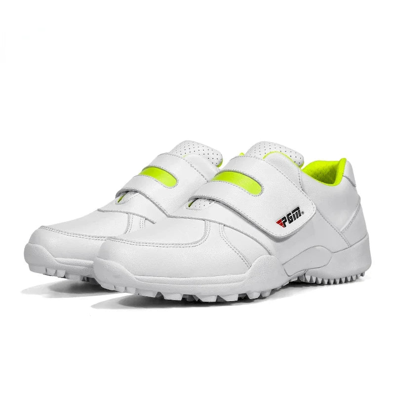 PGM Children Girls Boys Golf Shoes Anti-skid Leather Outdoor Kids Sneakers Sports Shoes XZ054
