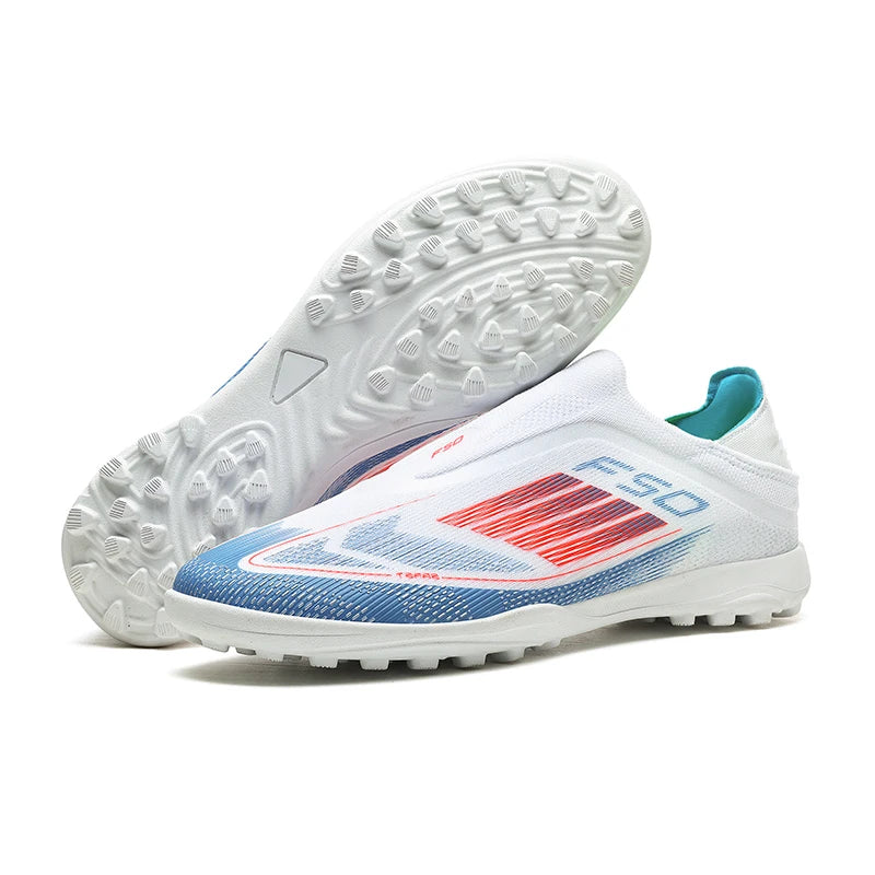 Men Football Boots Futsal Ultralight Soccer Shoes Training TF Match Long Spikes Breathable Indoor Sneakers Cleats Drop Shipping