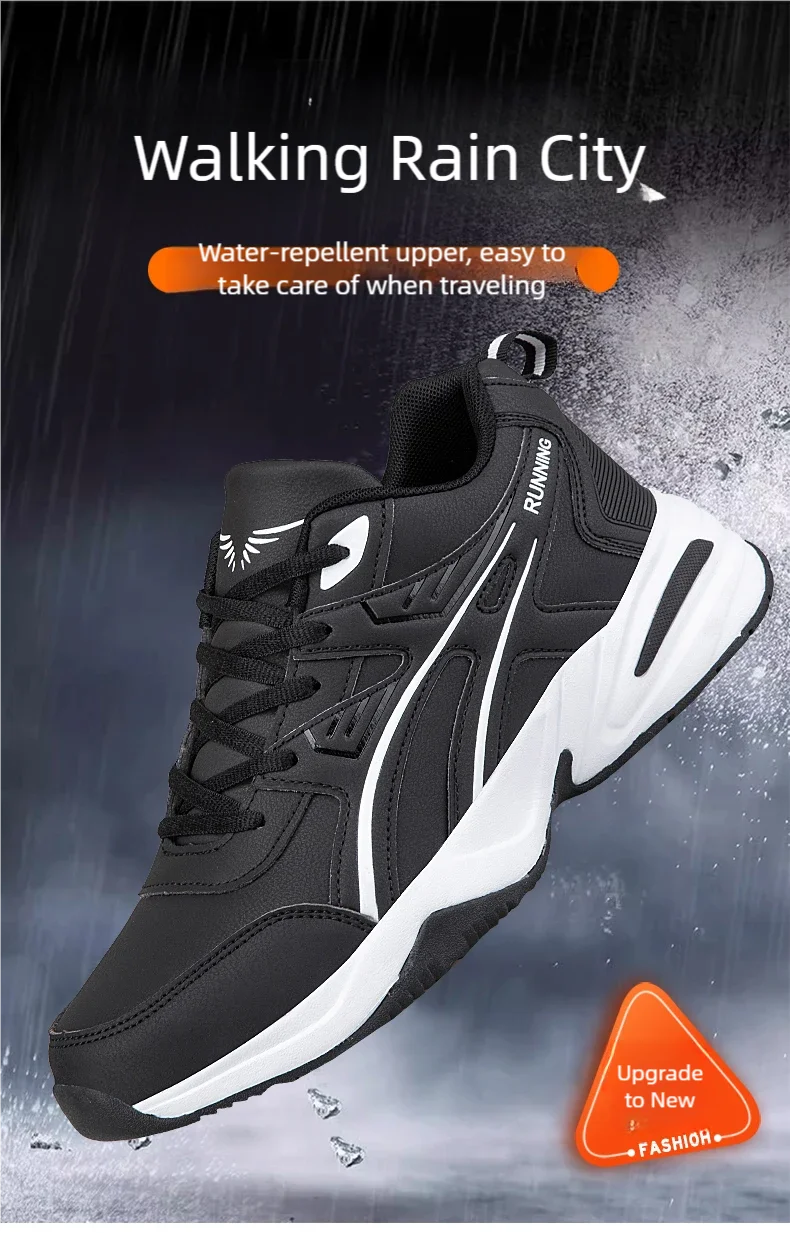 Men's classic retro casual sports shoes Four seasons soft-sole waterproof outdoor youth running shoes breathable light sneakers
