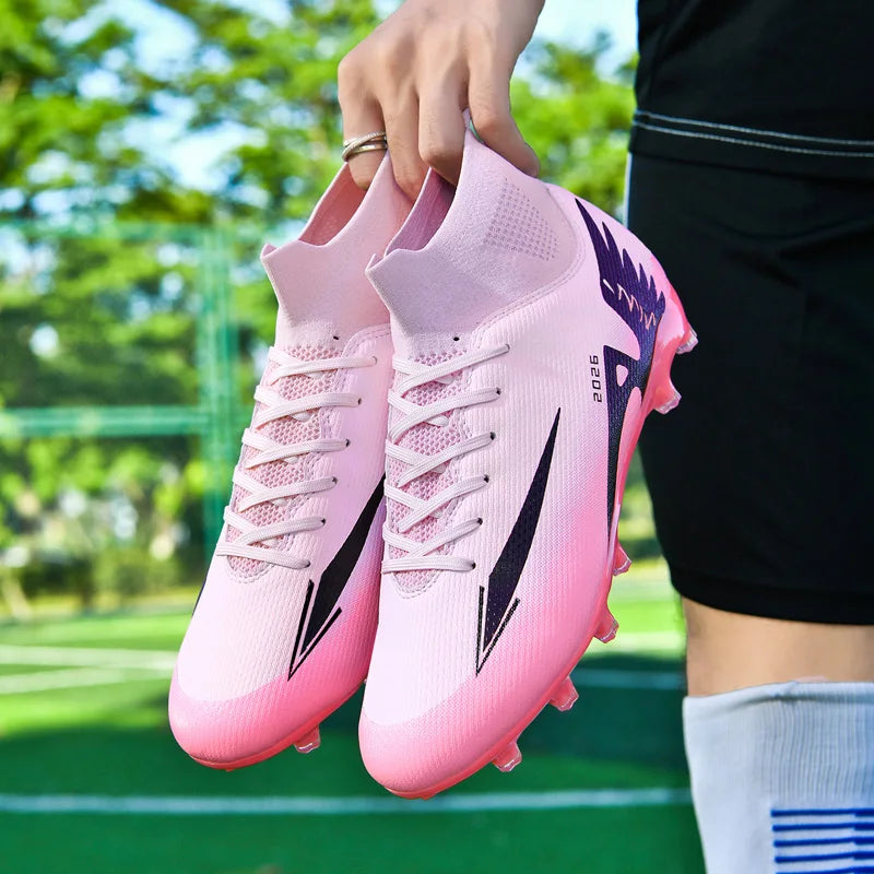 New Men Soccer Shoes High-quality Indoor Football Boots Sports Shoes Futsal High Ankle Non-Slip Outdoor Ultralight Non-Slip