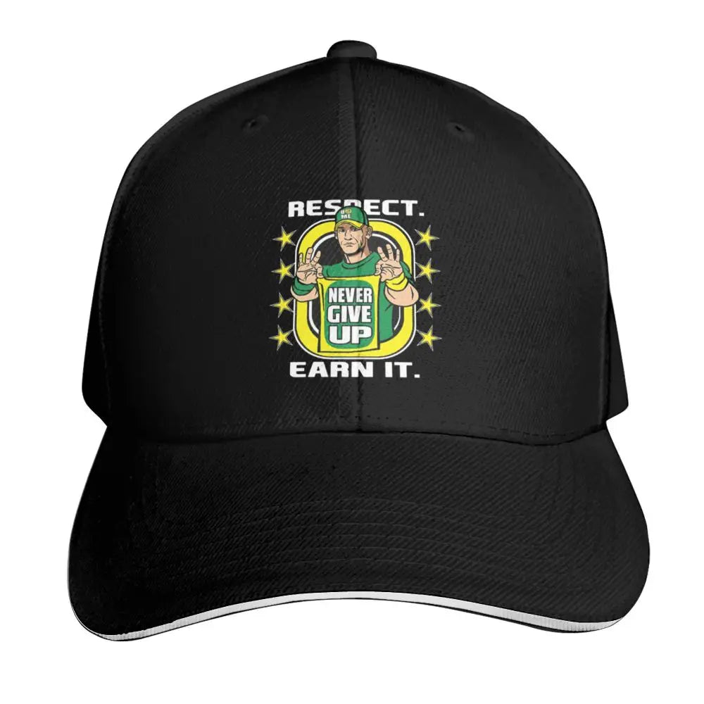 Yellow Wrestling Cena John White Custom Baseball Caps For Mens Unisex Male Beach Sunscreen Hat Snapback Cap