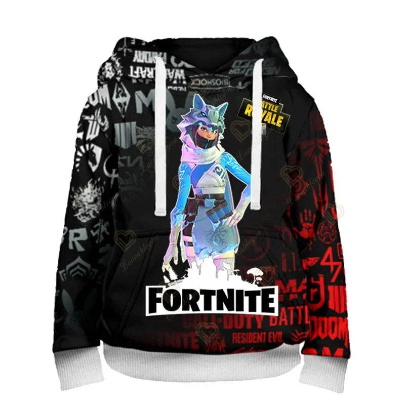 Fortnite Fans Hoodie 3D Battle Royale Print Cosplay Victory Printed Hoodies Men Women Children Hooded Streetwear Sweatshirts