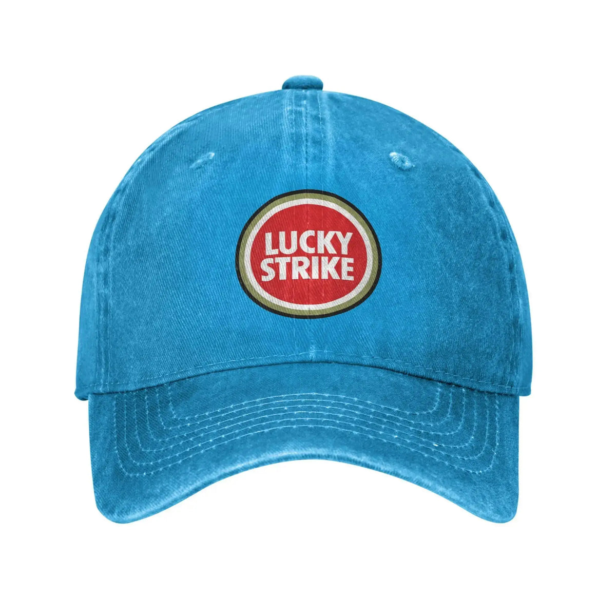 Lucky Strike Buchstaben Troye Sivan Musik Sport Retro Cowboy Washed Baseballkappen Herren Denim Street Tide Hut Wandern Herren Dad Cap