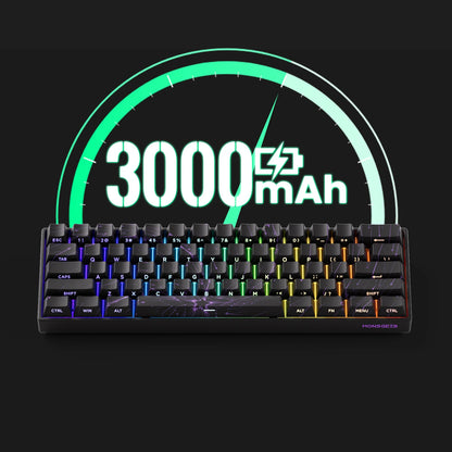 Teclado mecánico MONSGEEK FUN60 PRO&MAX HE con interruptores magnéticos, teclado gaming inalámbrico 60%, Rapid Trigger 8K ARGB personalizable