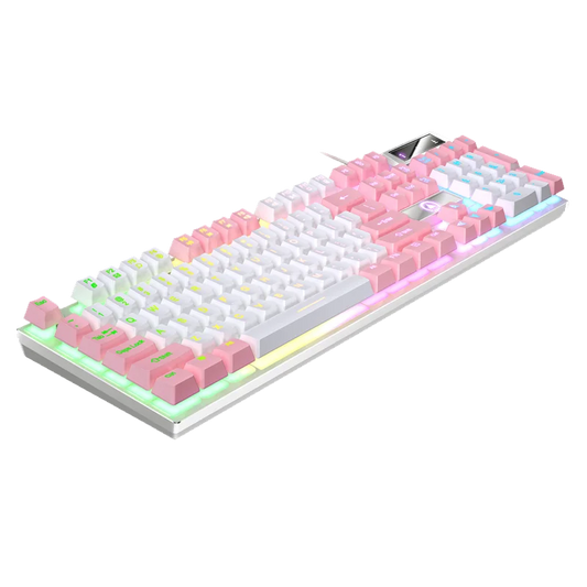 USB Wired Gaming Keyboard, 104 Keys Compatible with Windows Laptop/Computer/PC, Ergonomic Design, Office & Gaming Accessories