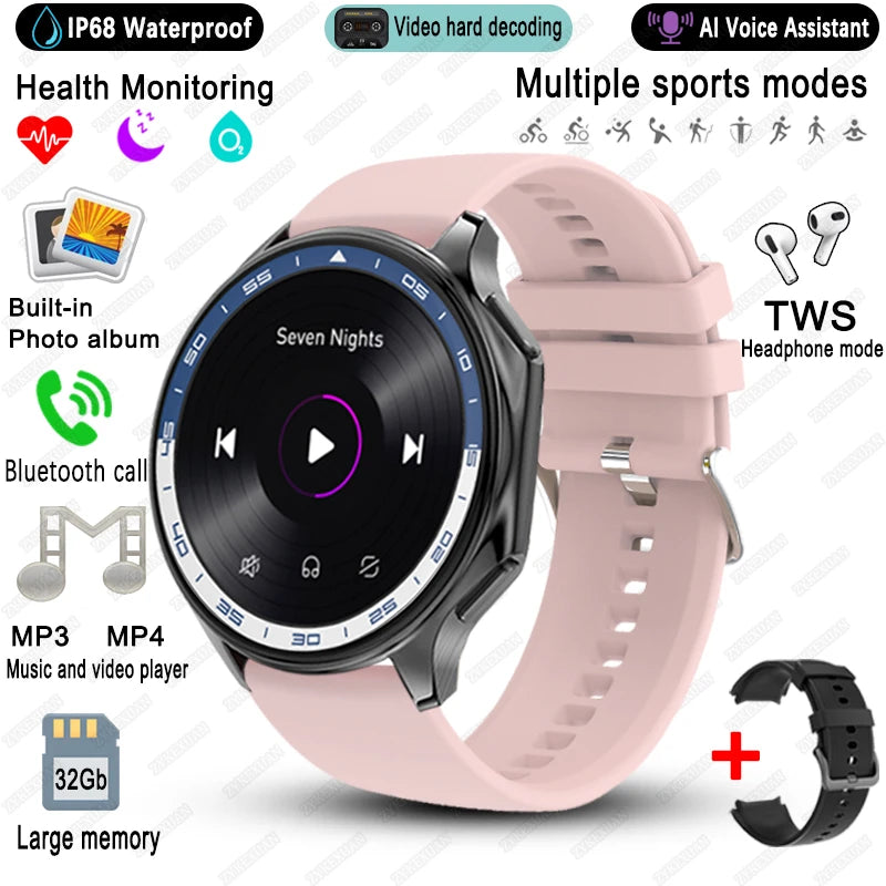 2025 New For OPPO Watch X High-End Business Watch Men 32Gb Memory Video Playback Smart Watch Sports Fitness Waterproof Bracelet