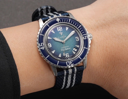 CADISEN Deep Explorer MIYOTA 8215 Automatic Mechanical Watch Man Canvas Strap Wristwatch Luxury Luminous Waterproof Watches
