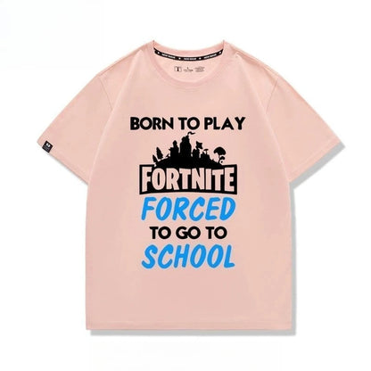 New Fortnite short-sleeved creative high-value cartoon cartoon cool printed men's and women's breathable sweat-absorbent T-shirt
