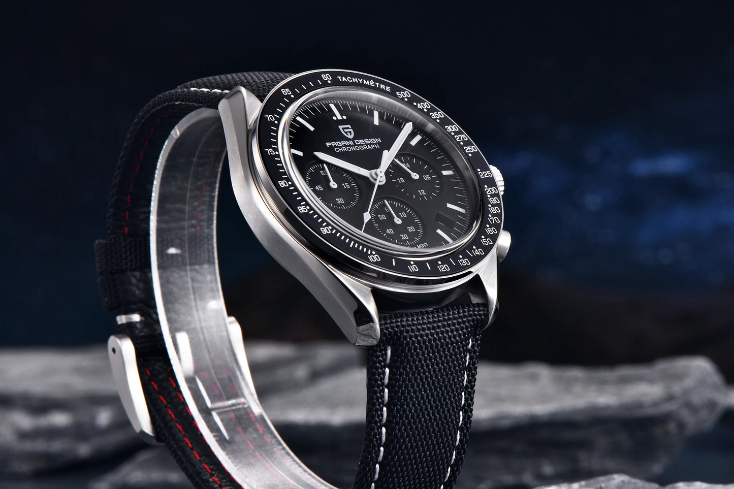 PAGANI DESIGN Saturn Men's Watches 2026 New Top Luxury Quartz Watch Men Light Tan Chronograph AR Sapphire crystal Wristwatch Men