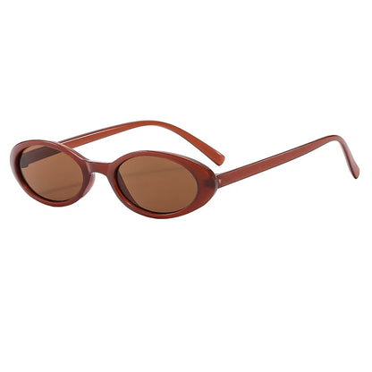 Malé oválné sluneční brýle pro ženy a muže, trendy, vintage, hip hop, kočičí oči, dámské, leopardí, černé, punkové, UV400, Oculos