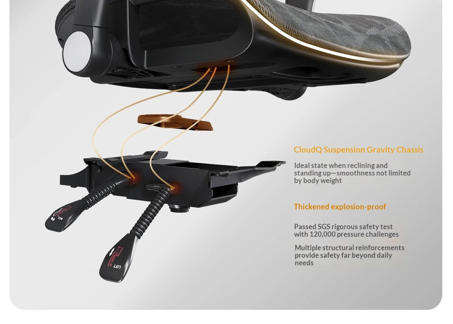 Modern Gaming Chair Racing Style Ergonomic Office Chair with Headrest & Footrest, Comfortable Gamer Desk Chair for Home, Computer Setup and Work