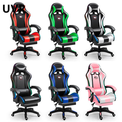UVR Professional Gaming Computer Chair Ergonomic Office Chair with Footrest, Adjustable Armrest, Swivel Executive Chair for Home Office & Gaming