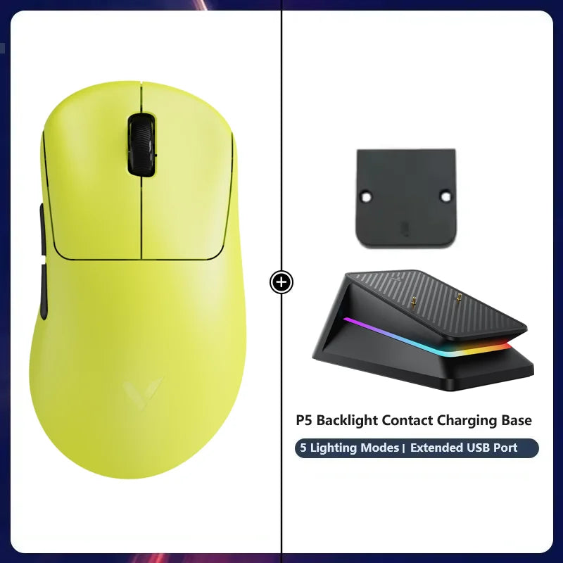 Mouse da gaming wireless Rapoo VT3S /VT3S MAX GEN-2, polling rate wireless True 8K, ultraleggero 49g, autonomia fino a 750Hr
