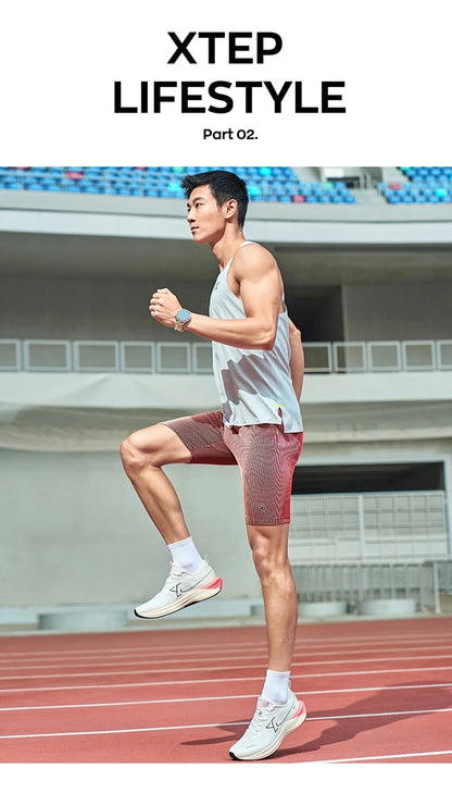 Xtep Sports Fitness Shorts For Men 2025 New Running Moisture-Wicking Shorts High-Elastic Tight Compression Pants 875229580177