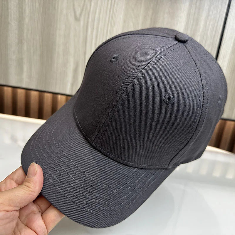 Baseballová čepice Big Head Plus Size, 100 % bavlna, vhodná pro muže i ženy, nastavitelná, čepice typu „dad hat“, nadměrná velikost 58–60 cm, 61–65 cm