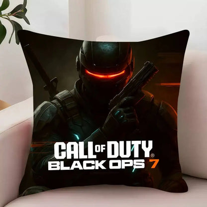 Game C-Call of D-Duty Black Ops 7 Pillow Case Decor Protective Covers Comfortable soft for Sofa Living Room Home office