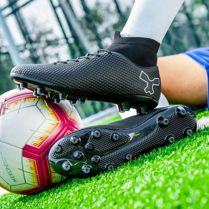 Chaussures de football de qualité pour hommes, chaussures de football résistantes pour garçons, chaussures de football légères pour enfants, baskets d'entraînement de futsal, crampons de football