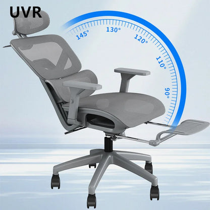 UVR Office Chair Sedentary Comfortable Reclining Stool Ergonomic Design Armchair Swivel Adjustable Computer Gaming Chair