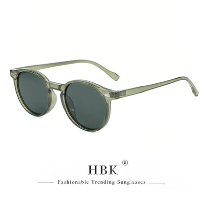 HBK Fashion polarizované sluneční brýle pro muže, kulatý rám TR90, módní sluneční brýle pro ženy, na řízení, sportovní, UV400, Lunette De Soleil Homme
