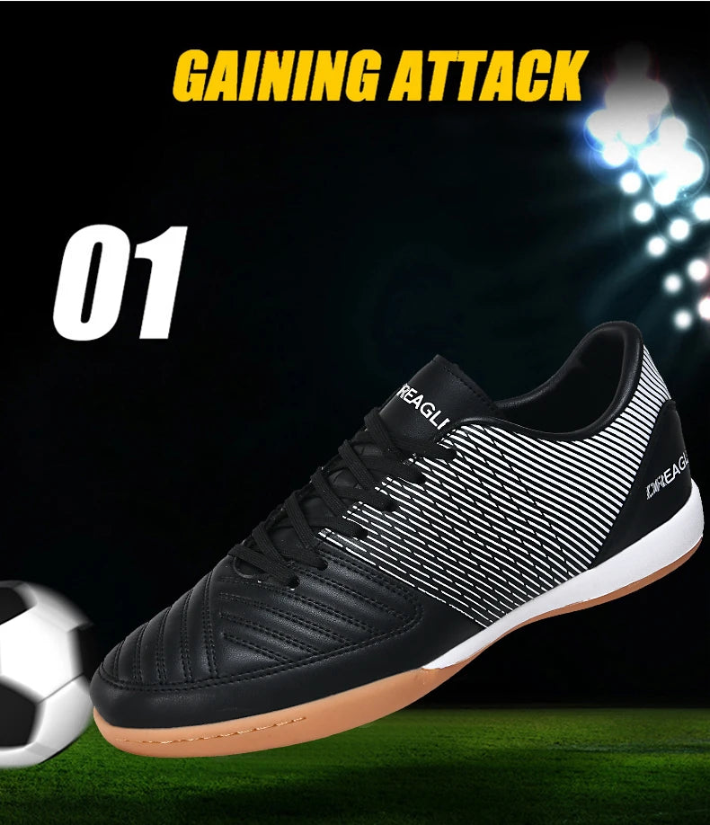 Chaussures de futsal pour homme - Chaussures de futsal professionnelles - Chaussures de football antidérapantes pour homme - Chaussures de football d'origine pour terrain dur - Chuteira Society Futebol