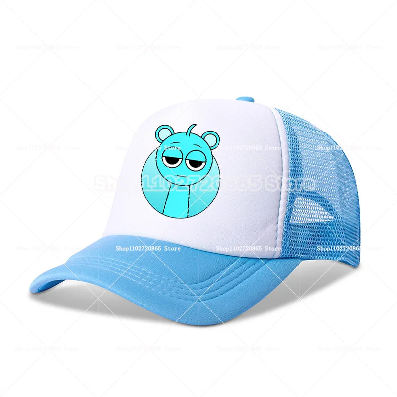 Sprunkis Baseball Cap Simple Fashion Sport Casual Headwear Popular Game Anime Figure Hats Summer Sunscreen Sun Hat Birthday Gift